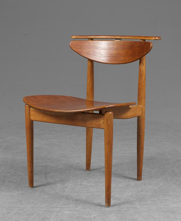 A Finn Juhl teak and oak chair, Bovirke, Denmark 1950-60´s.