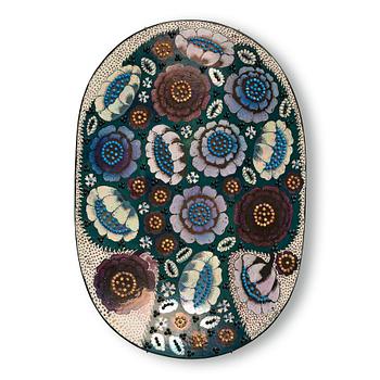 108. Birger Kaipiainen, a stoneware dish, Arabia, Finland.