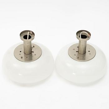 Harald Notini, a pair of ceiling lamps, model "11321", Arvid Böhlmarks Lampfabrik, 1940s.