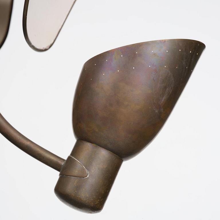 Carl-Axel Acking, taklampa, modell "980", Bröderna Malmströms Metallvarufabrik, Malmö, 1940-tal.