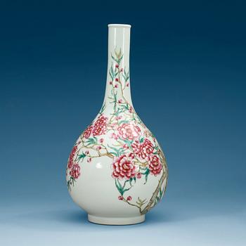 1638. A Chinese famille rose vase, 20th Century with Yongzheng six character mark.