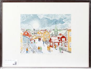 Curt Sjöberg · CURT SJÖBERG, litografi, sign o numr 204/360. 