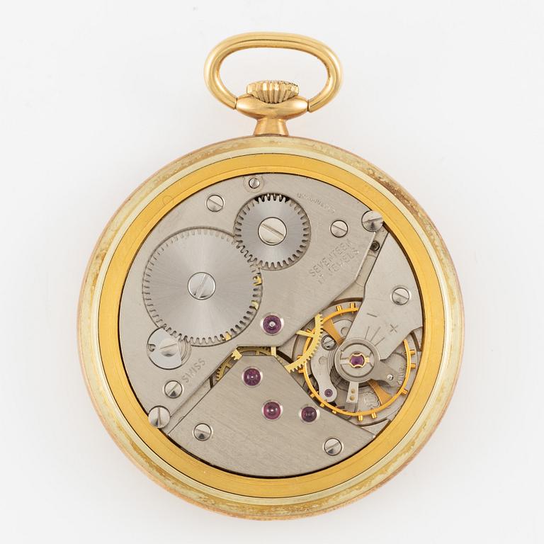 Pocket watch, Tidena, 14K gold, 46.5 mm.