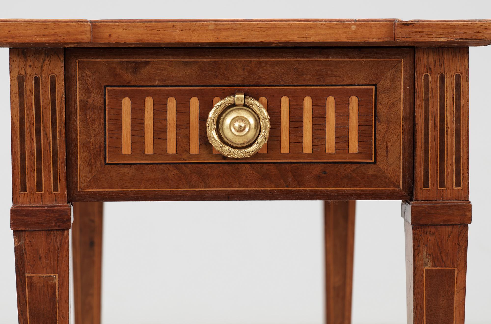 A Gustavian table by Georg Haupt (master 1770-1784), not signed.