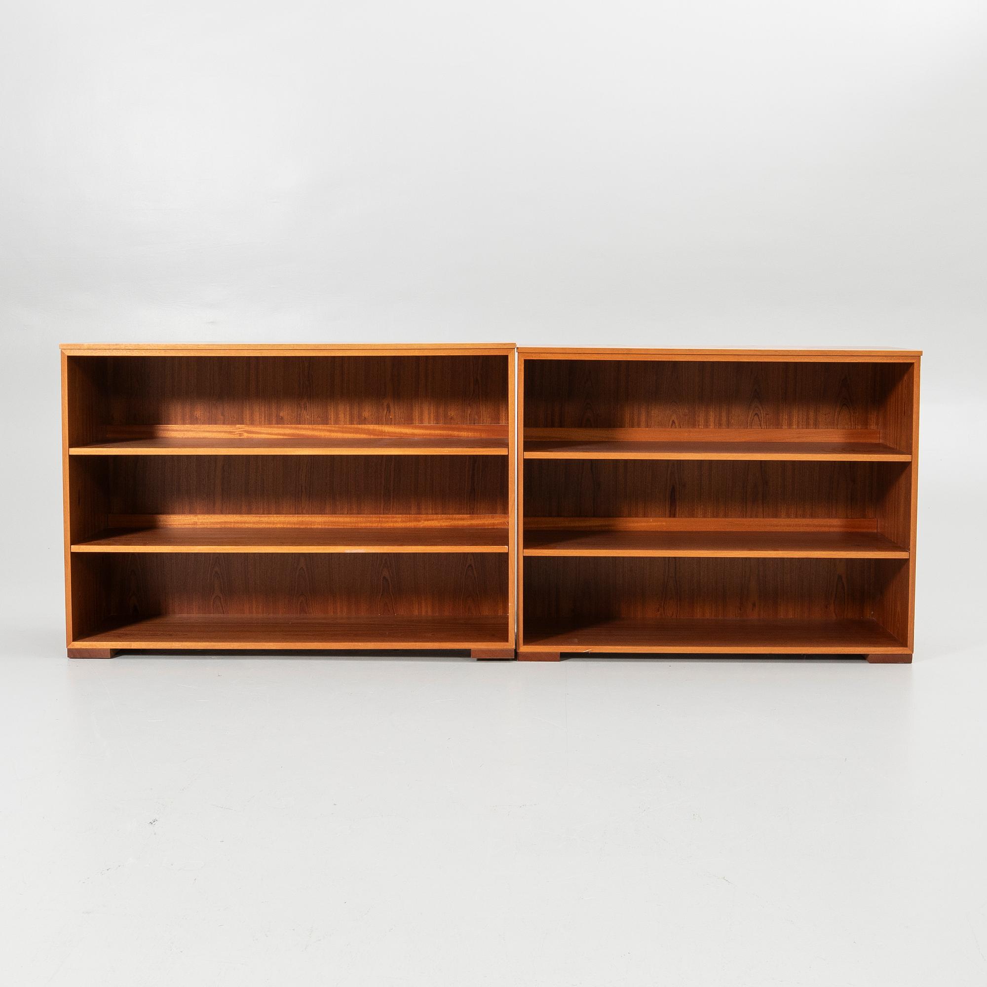 Bookcases, 2 pcs, mid-20th century.