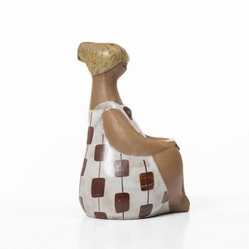 Lisa Larson, a 'Charlotta' stoneware figurine from the series 'ABC-flockorna', Gustavsberg, Sweden.