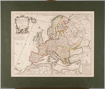 KARTA, "L´Europe", 1700-tal.