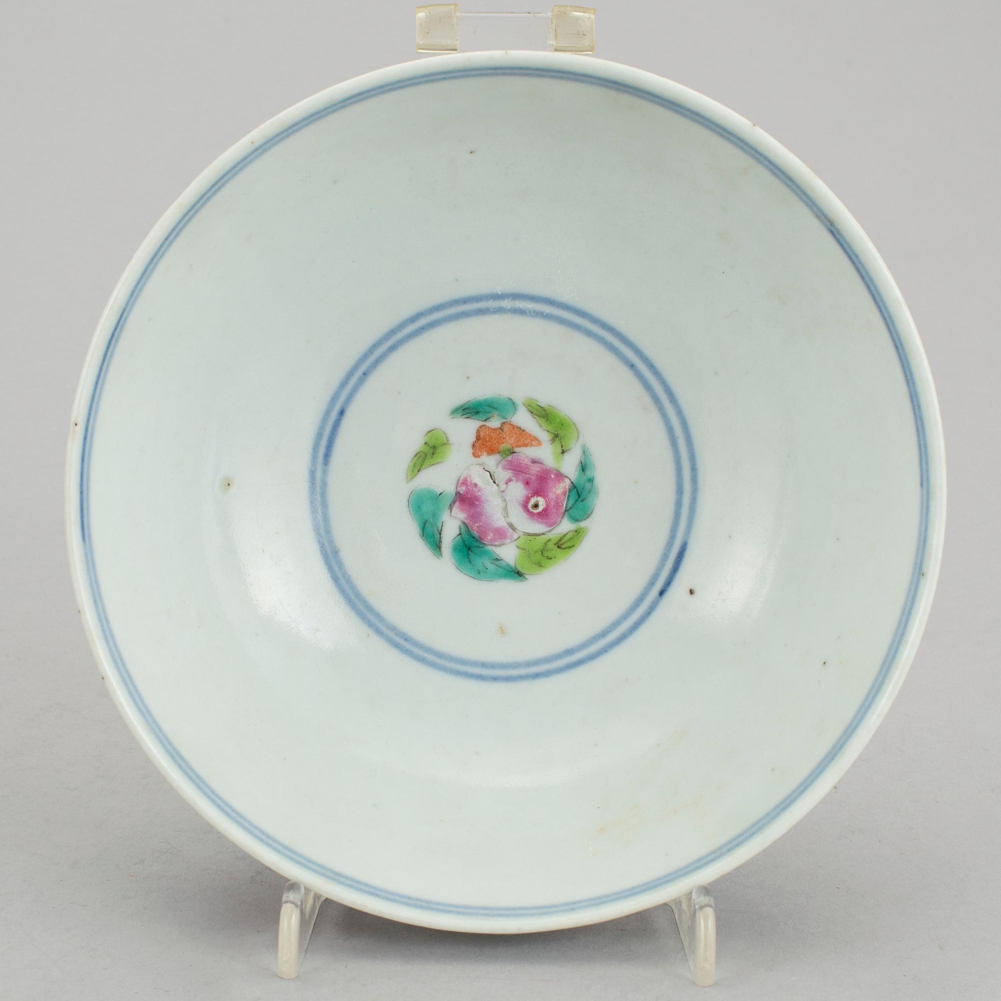 SKÅL, porslin, Kina 1800-tal.