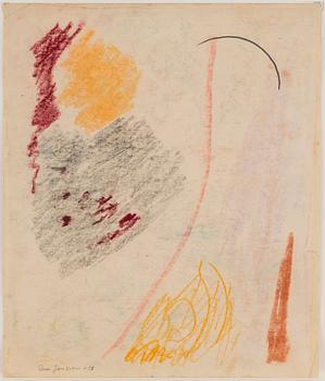 RUNE JANSSON, Chalk drawing, signed and dated -50.