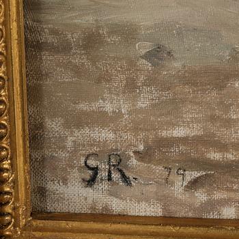 GUSTAV RUDBERG, olja på duk, monogramsignerad och daterad 79.