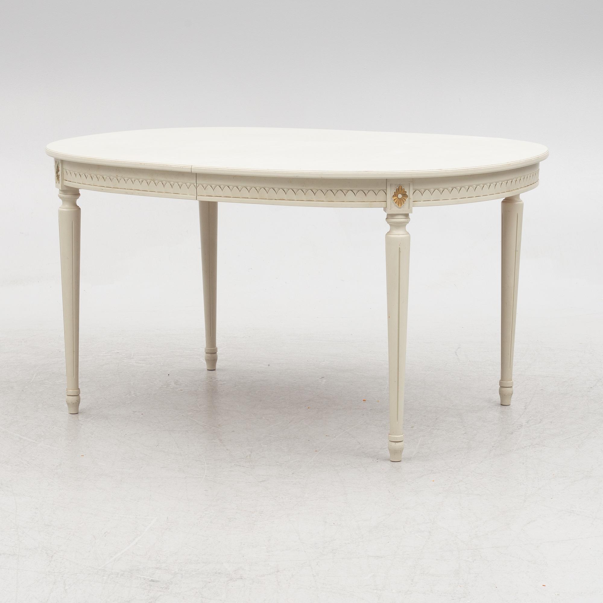 Matgrupp, 9 delar, 1900-talets senare del. Gustaviansk stil.