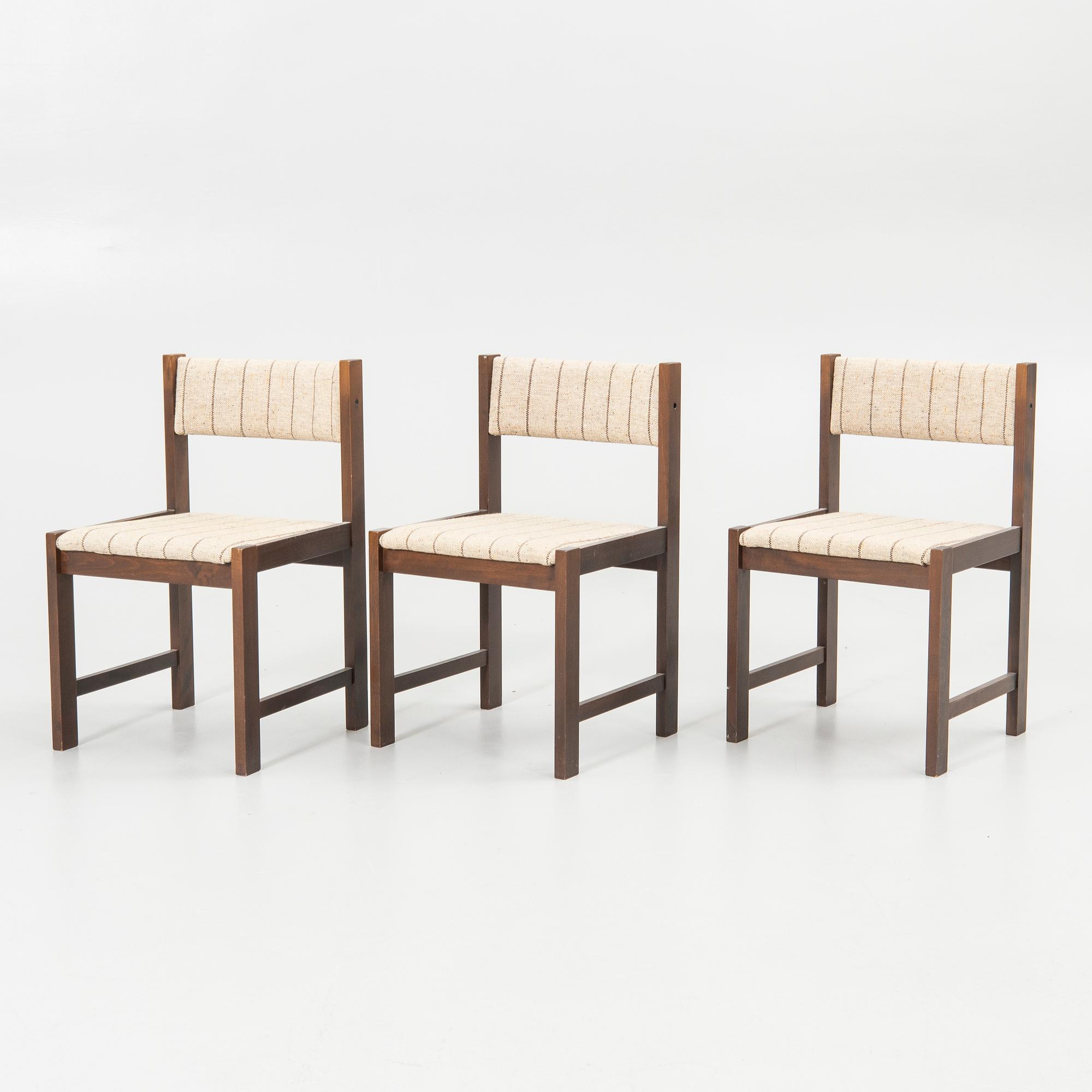 Poul H. Poulsen, dining set, 7 pieces, 1970s, Denmark.