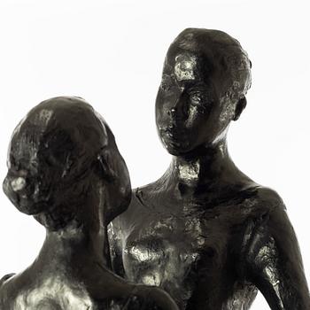 Gudmar Olovson, sculpture. Signed. Numbered. Foundry mark. Bronze, height 62 cm, length 32 cm.