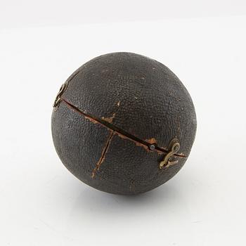 A Georgian 2.75 inch pocket globe with case by T. Harris & son (active in London 1802-1907), dated 1812.