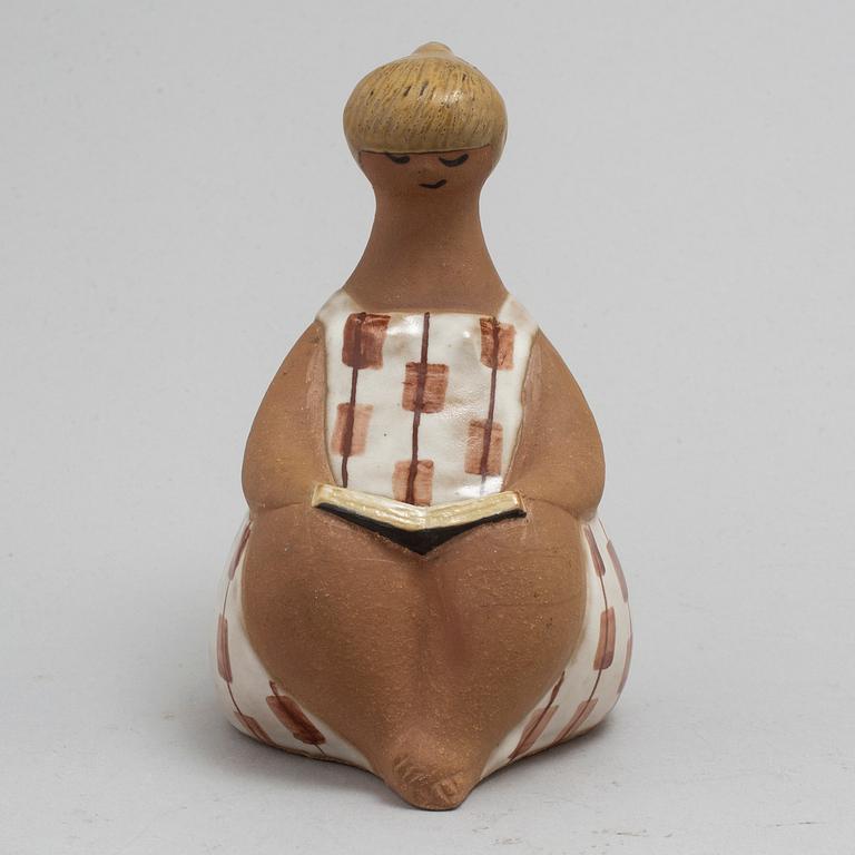 A Lisa Larson stoneware figurine, "Charlotta", for Gustavsberg.