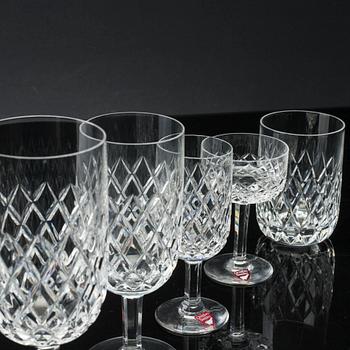 INGEBORG LUNDIN, glasservis, 60 delar, "Elisabeth/FESTIVAL ", glas, Orrefors.