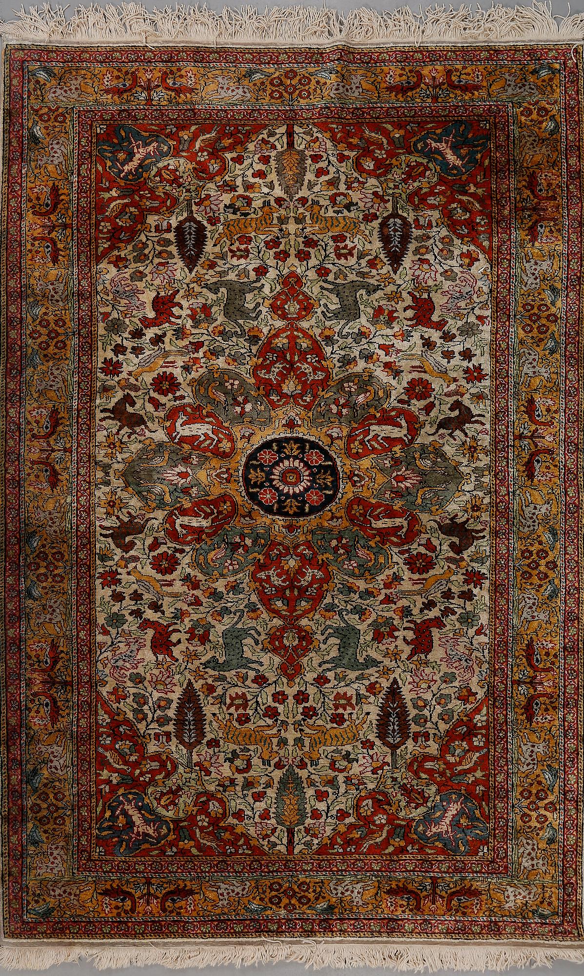 MATTA, Kayseri, part silk, old, 224 x 150 cm.