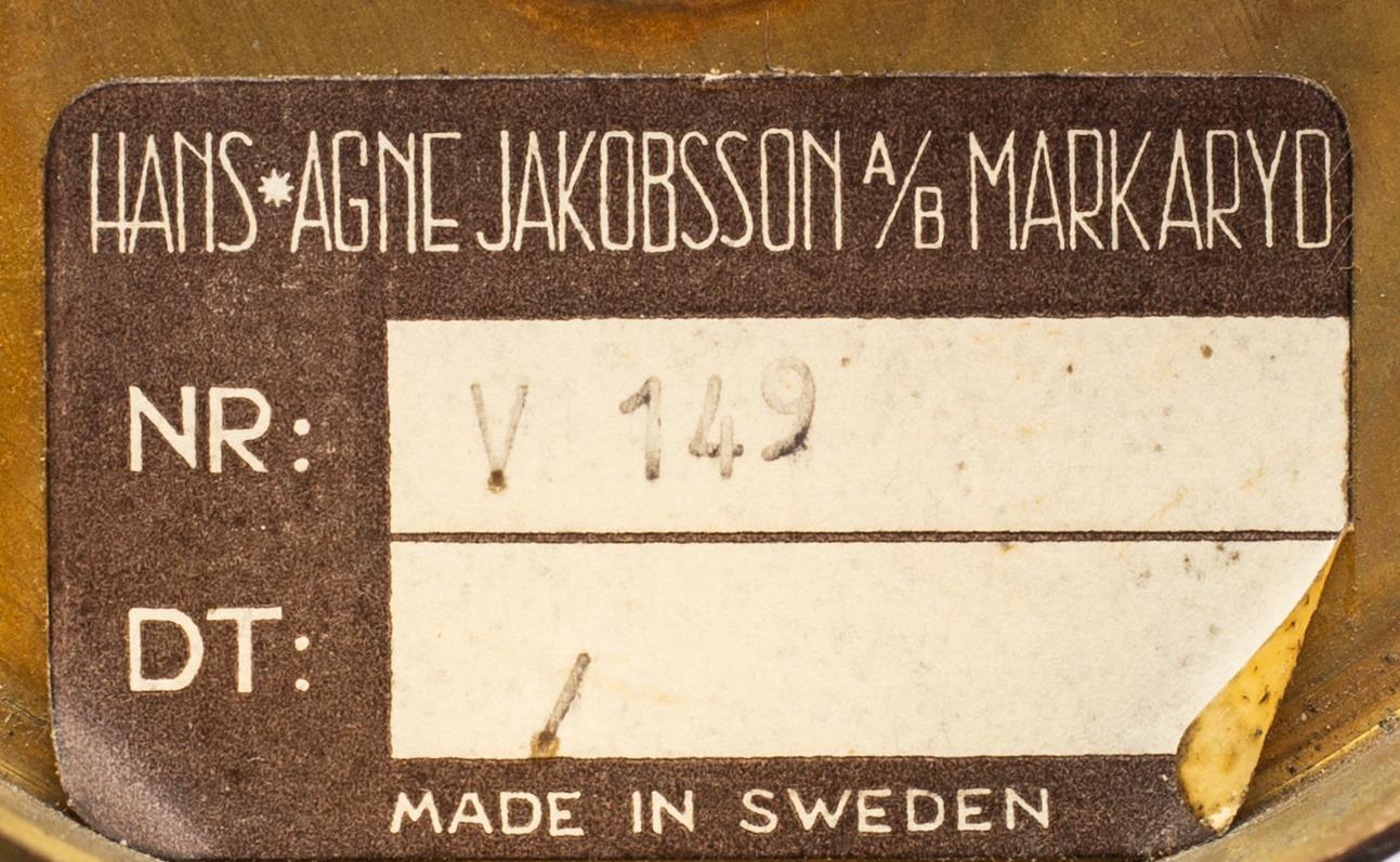 HANS-AGNE JAKOBSSON, vägglampor, 2 st, modell nr V 149  Markaryd.