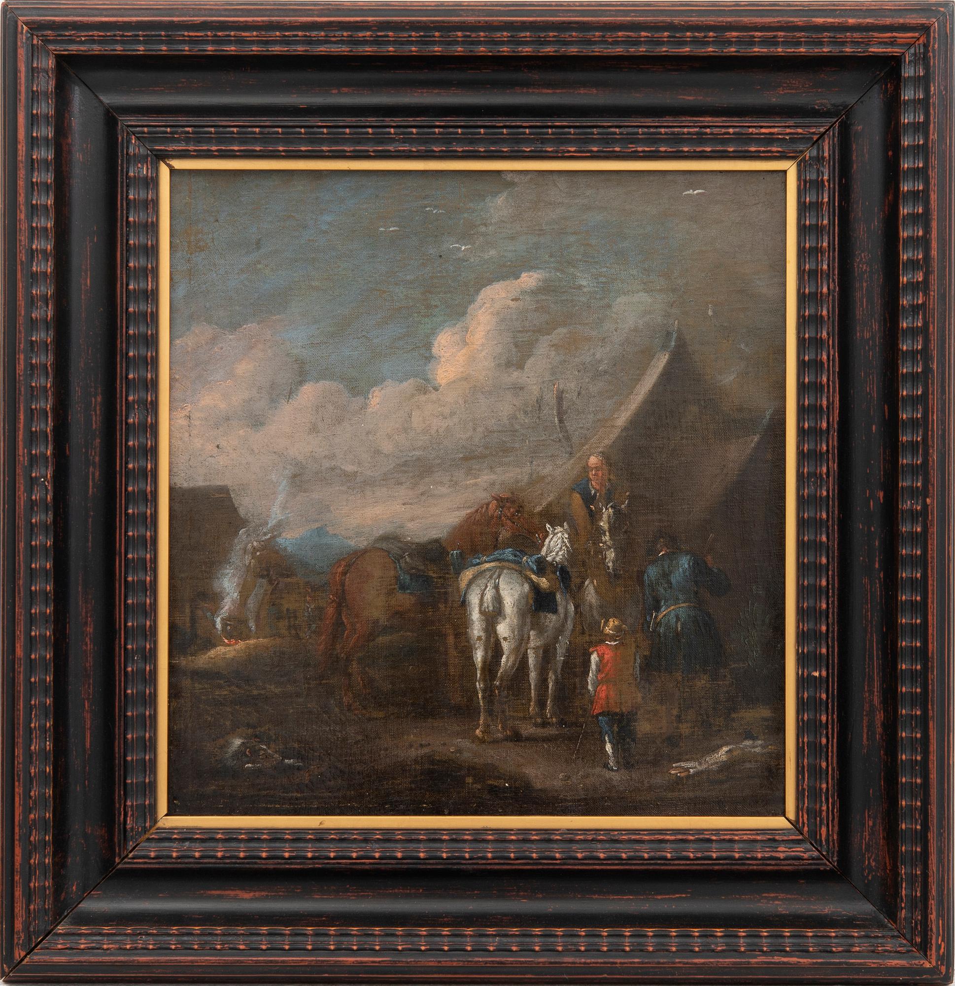 Pieter van Bloemen, attributed oil on canvas.