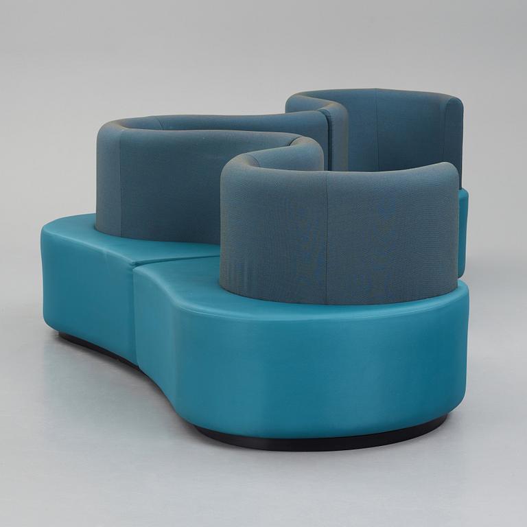 Verner Panton, soffa, "Cloverleaf", Verpan international, Danmark, efter 1969.