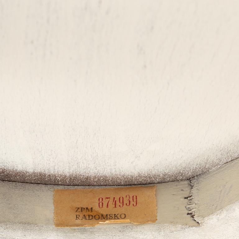 Stolar i böjträ, 6 st med en pall, 1900-talets andra hälft.