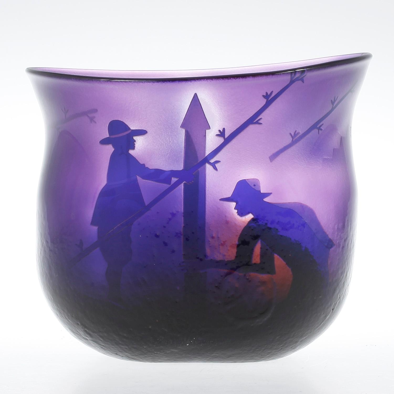 SKÅL, glas, Bertil Vallien, Kosta 1980-tal, unik.