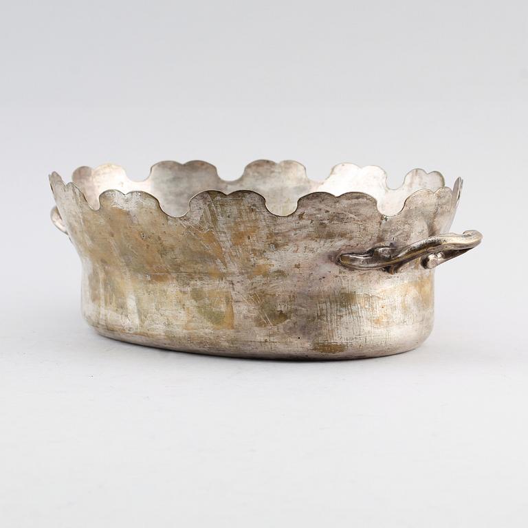 GLASSKÖLJARE, argent haché, 1700-tal.