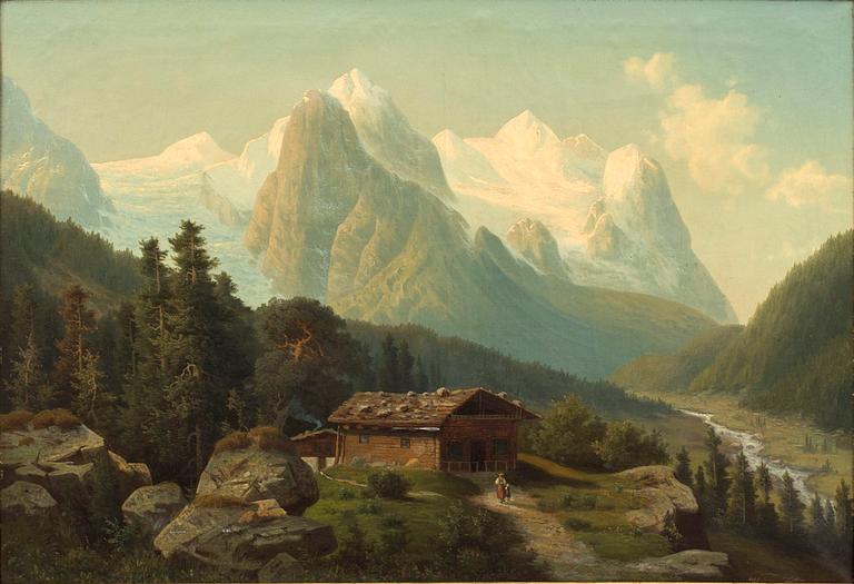 HEINRICH EDUARD HEYN, oil on canvas, signed.