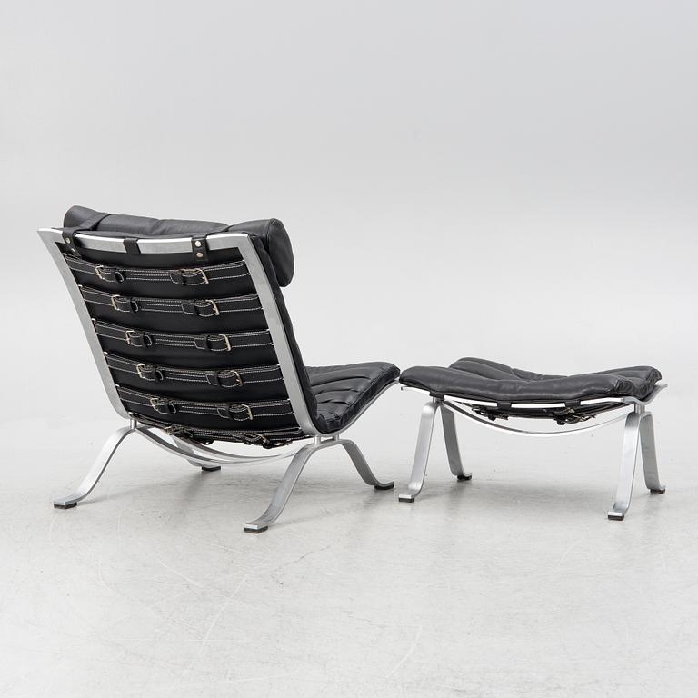 Arne Norell, "Ari", armchair with footstool, Norell Möbel AB.