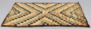 A BED COVER, knotted pile, Sweden or Finland the 18th century - around 1800, ca 189,5-194 x 153-154,5 cm.