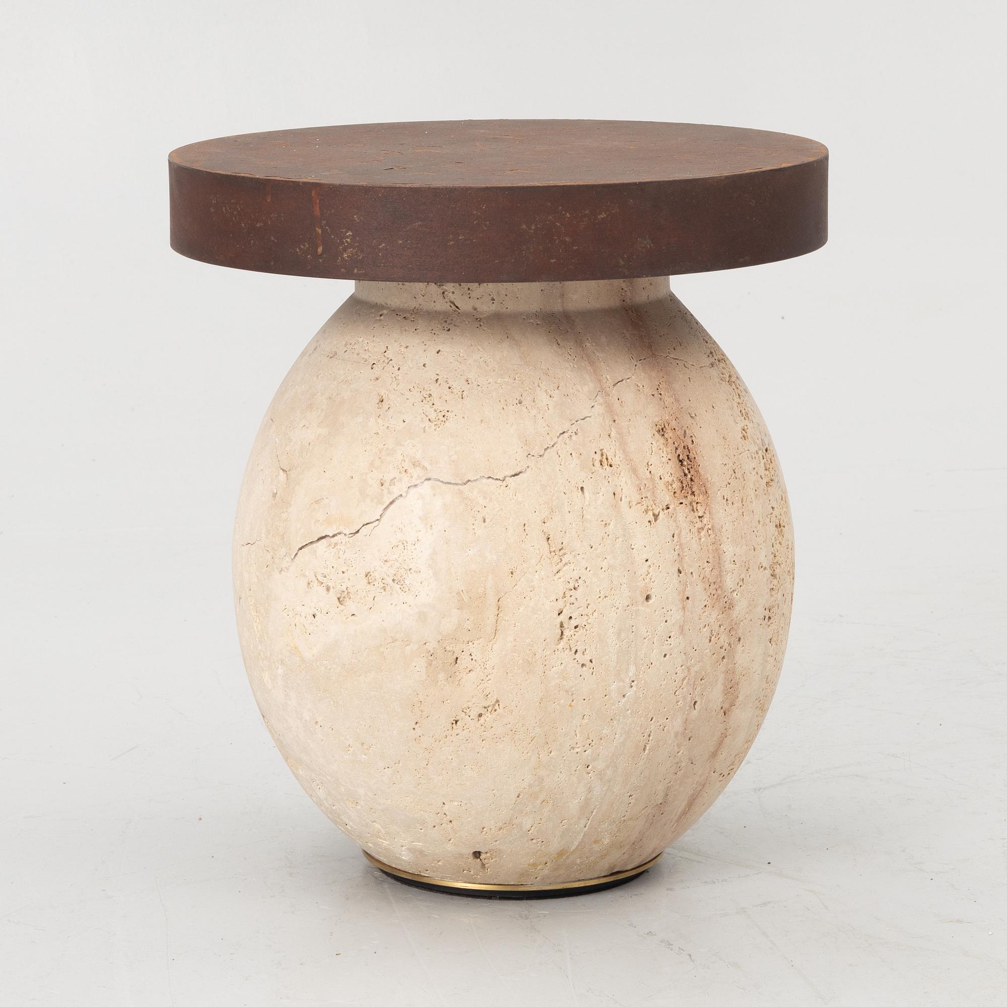 Eva-Lotta Axelsson, a 'Notkate' side table by Nude Ateljé.