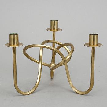 KANDELABER, mässing, "Vänskapsknuten", Josef Frank för Svenskt Tenn, formgiven 1938.