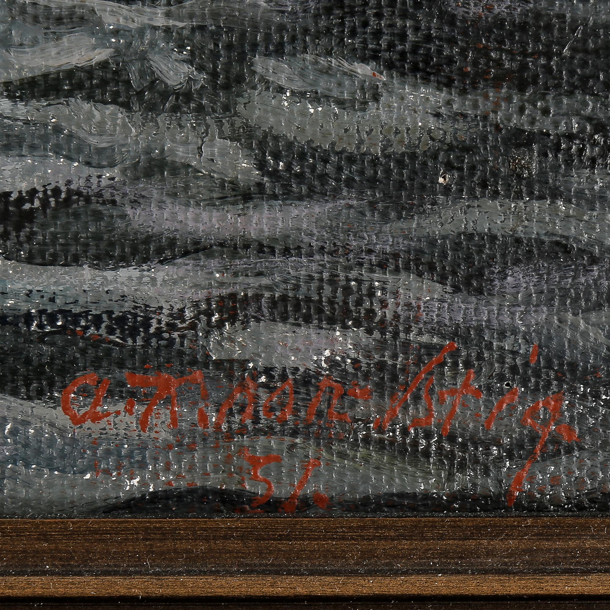 ANTE KARLSSON-STIG, olja på duk, signerad och daterad -51.