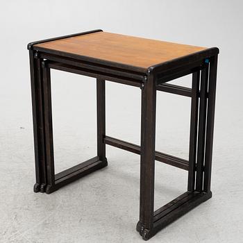 Tea table, 3 pieces, mid-20th century.