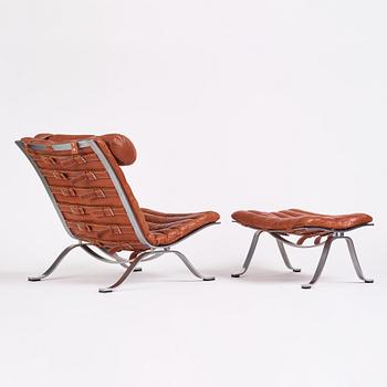 Arne Norell, an 'Ari' easy chair and ottoman, Norell Möbel AB, Sweden.