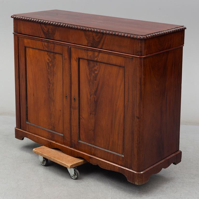 A mahogany cupboard, second half of the 19th century.