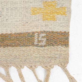 Ingegerd Silow, matta, röllakan, signerad IS, ca. 236 x 158 cm.