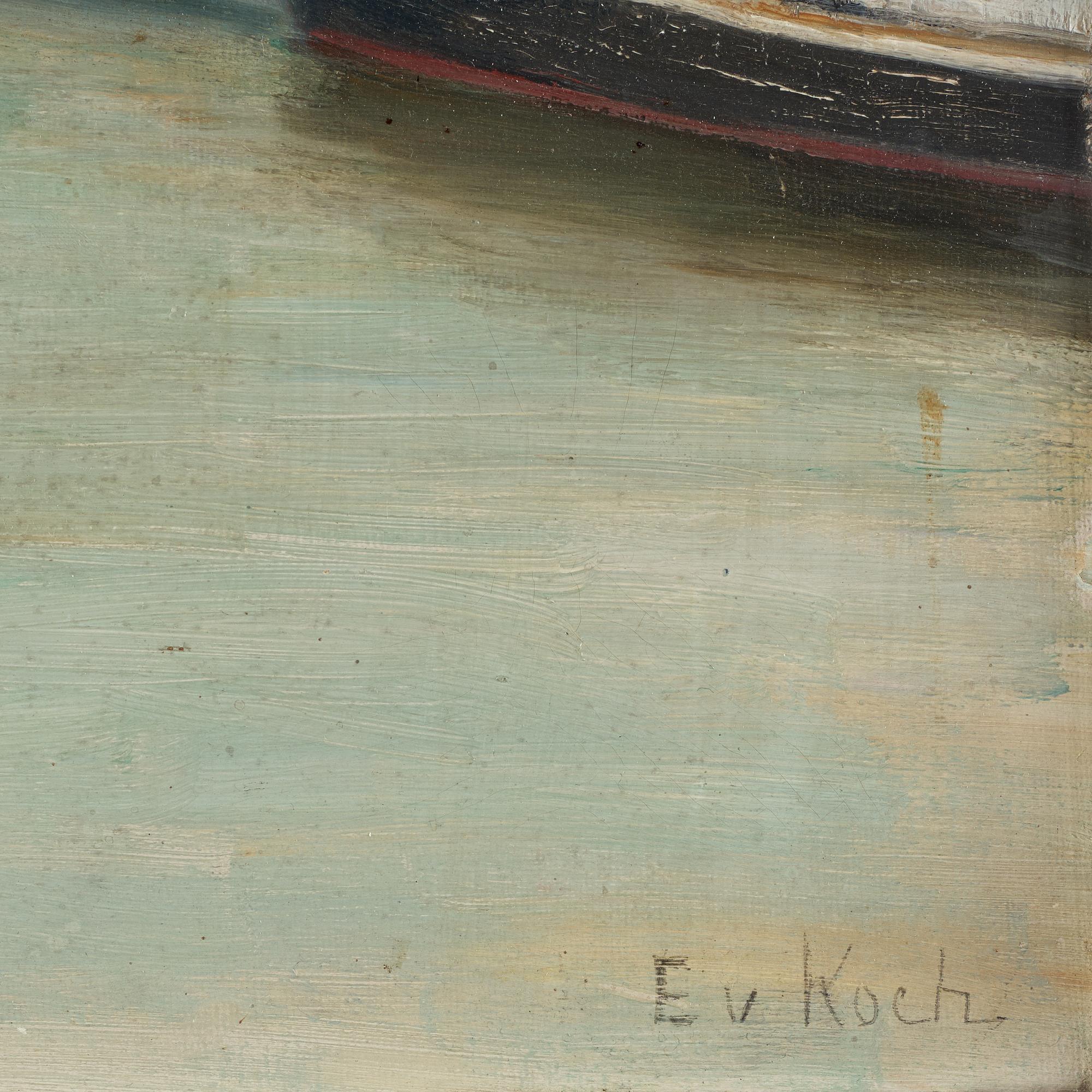 Ebba von Koch, oil on canvas panel, signed.
