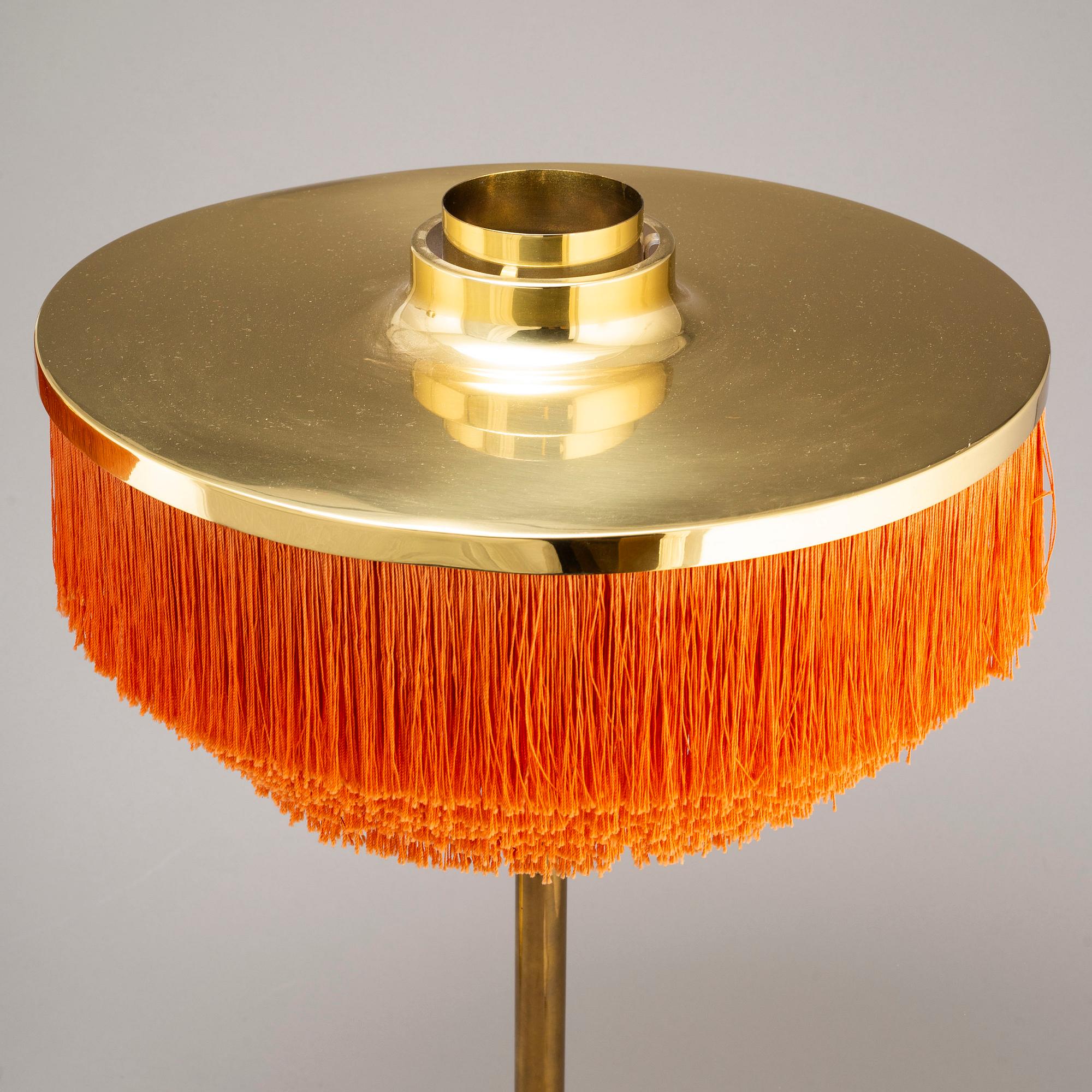 Hans-Agne Jakobsson, a pair of model B 138 brass table lights, Markaryd, Sweden 1960's.