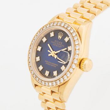 Rolex, Datejust, "Blue Diamond Vignette Dial", ca 1997.