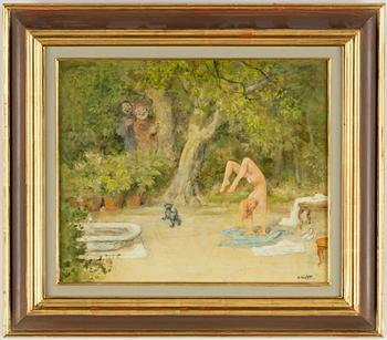 ROBERT HÖGFELDT, oil on panel, signed.