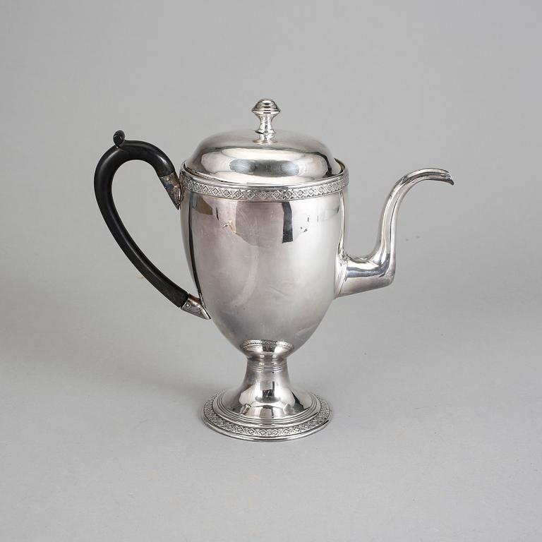 KAFFEKANNA, pläter, troligen sydeuropa 1800-tal.