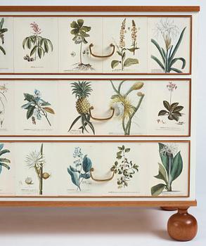 Josef Frank, a mahogany chest of drawers 'Flora Linné', Svenskt Tenn, Sweden 2007, made in a limited edition of model nr 1050.