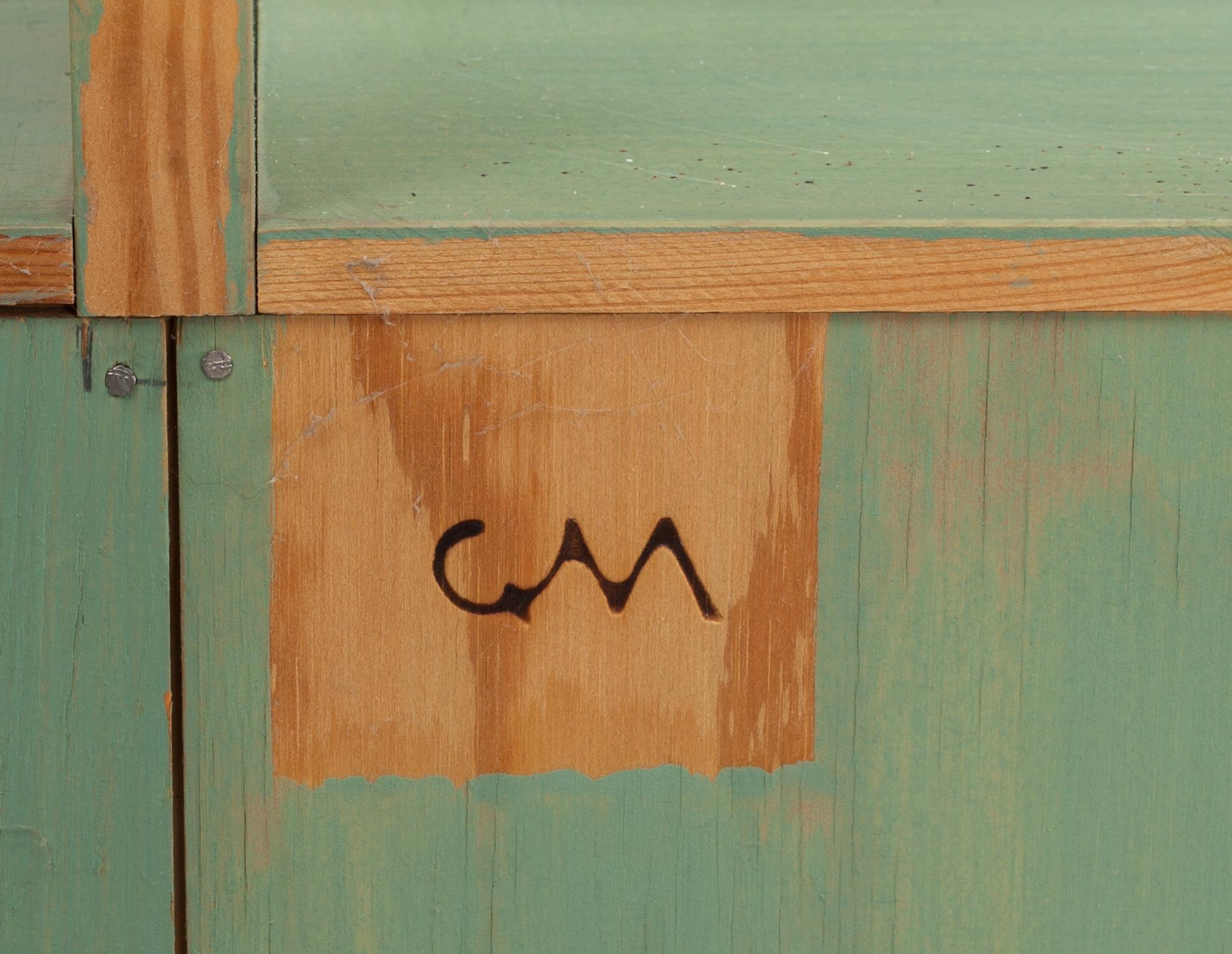 BOKHYLLA, 3 sektioner, "Guldheden", Carl Malmsten. Furu. Modellen formgiven 1945.