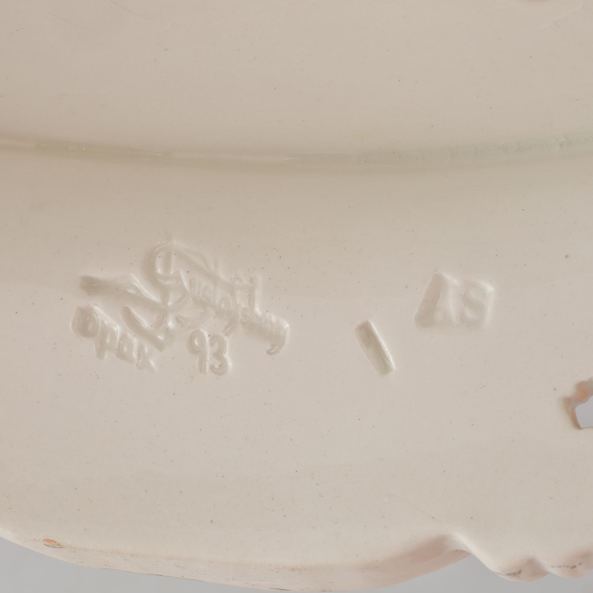 JARDINIERE, flintgods, Gustafsberg, 1800-talets slut.