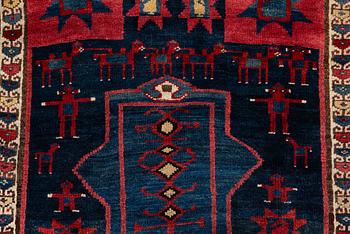 Carpet, antique Lori, approx. 325 x 125 cm.
