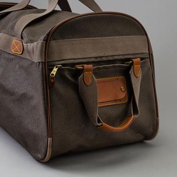 Mulberry Scotchgrain Wheeled Duffle Bag.