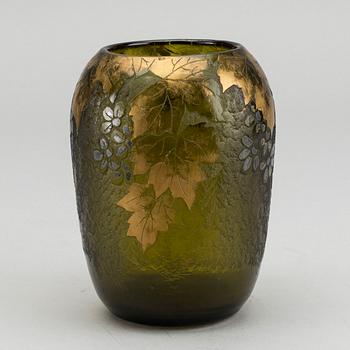 THEODORE LEGRAS, an acid etched glass vase around 1925.