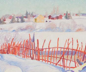 Pekka Halonen, Village in Winter.