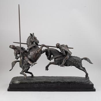 Alfred Emilien de Nieuwerkerke, sculpture. Bronze. Signed and dated.